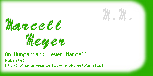 marcell meyer business card